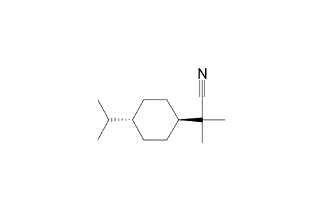 Cyclohexaneacetonitrile, .alpha.,.alpha.-dimethyl-4-(1-methylethyl)-, trans-