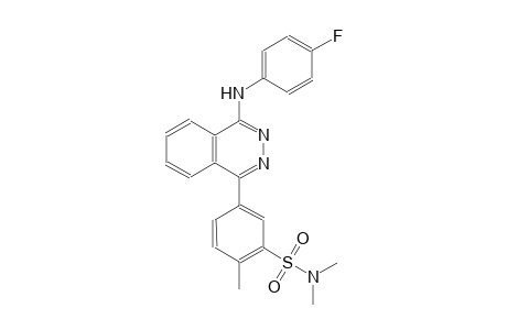 5-[4-(4-fluoroanilino)-1-phthalazinyl]-N,N,2-trimethylbenzenesulfonamide