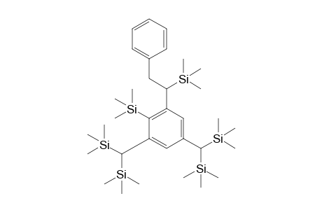 1-Trimethylsilyl-2,4-bis[bis(trimethylsilyl)methyl]-6-[1-(trimethylsilyl)-2-phenylethyl]benzene