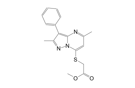 methyl [(2,5-dimethyl-3-phenylpyrazolo[1,5-a]pyrimidin-7-yl)sulfanyl]acetate