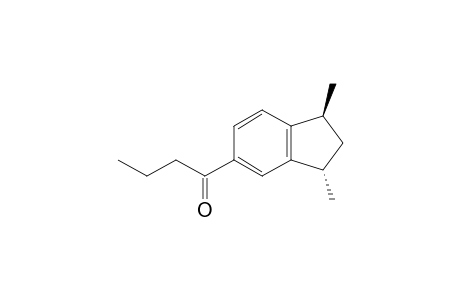 1-[(trans)-1',3'-Dimethylindan-5'-yl]butan-1-one