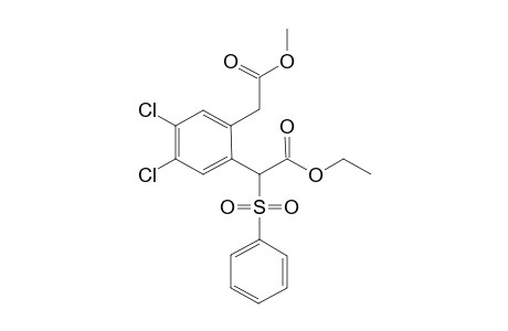 Ethyl 2-(m,p-Dichloro-o-methoxycarbonylmethylphenyl)-2-(phenylsulfonyl)acetate