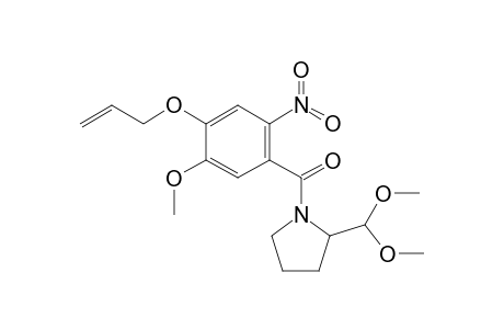 [2-(dimethoxymethyl)pyrrolidin-1-yl]-(5-methoxy-2-nitro-4-prop-2-enoxyphenyl)methanone