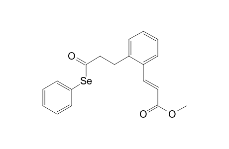 Methyl 3-[2-[3-oxo-3-(phenylseleno)propyl]phenyl]-2-propenoate