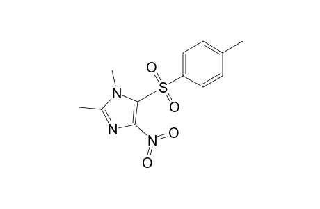 1H-Imidazole, 1,2-dimethyl-5-[(4-methylphenyl)sulfonyl]-4-nitro-