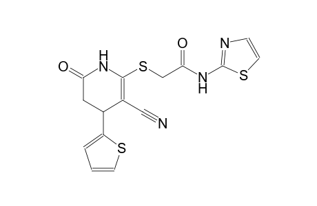 acetamide, 2-[[3-cyano-1,4,5,6-tetrahydro-6-oxo-4-(2-thienyl)-2-pyridinyl]thio]-N-(2-thiazolyl)-