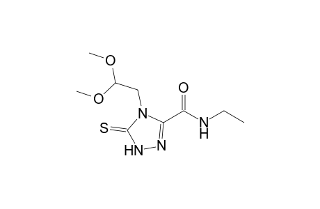 4-(2,2-Dimethoxyethyl)-3-ethylaminocarbonyl-5-thioxo-4,5-dihydro-1H-1,2,4-triazole