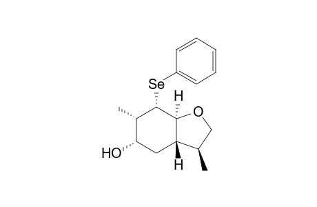 (1S,3S,4S,5S,6S,9S)-3-Hydroxy-4,9-dimethyl-5-(phenylseleno)-7-oxabicyclo[4.3.0]nonane