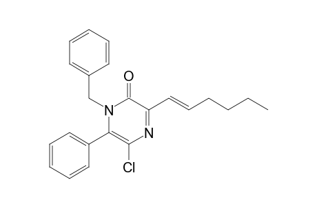 1-Benzyl-5-chloro-3-(1-hexenyl)-6-phenyl-2(1H)-pyrazinone