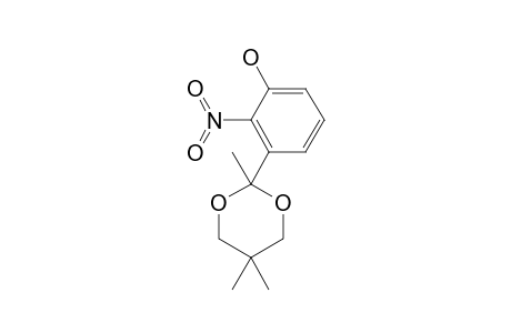 2-(3-HYDROXY-2-NITROPHENYL)-2,5,5-TRIMETHYL-1,3-DIOXANE