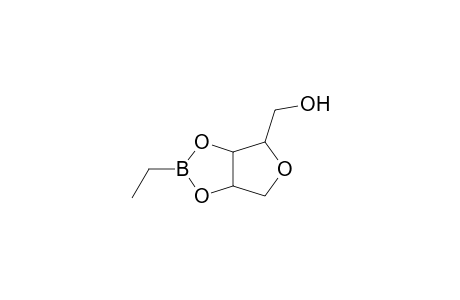 DL-RIBITOL, 1,4-ANHYDRO-, CYCLIC 2,3-(ETHYLBORONATE)