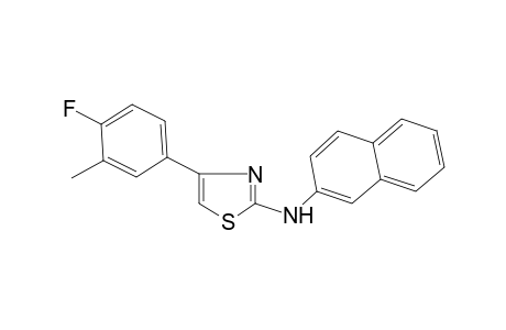 4-(4-fluoranyl-3-methyl-phenyl)-N-naphthalen-2-yl-1,3-thiazol-2-amine