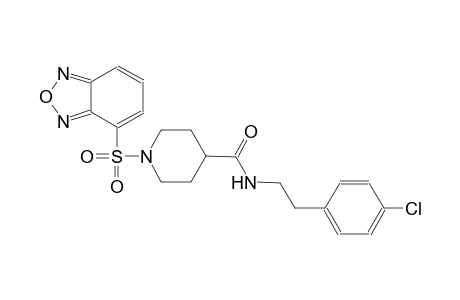 1-(2,1,3-benzoxadiazol-4-ylsulfonyl)-N-[2-(4-chlorophenyl)ethyl]-4-piperidinecarboxamide