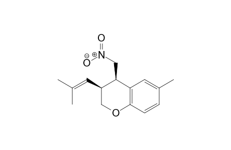 (3S,4R)-6-Methyl-3-(2-methylprop-1-en-1-yl)-4-(nitromethyl)chroman