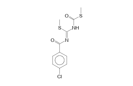1-Chloro-4-([((Z)-(methylsulfanyl)([(methylsulfanyl)carbonyl]amino)methylidene)amino]carbonyl)benzene