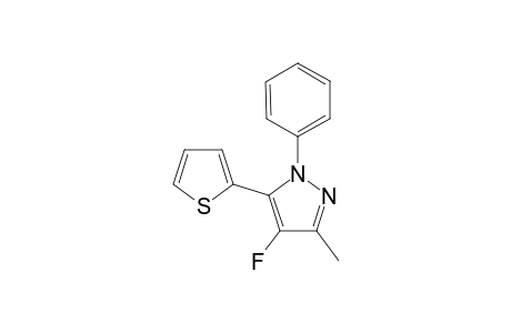 4-Fluoro-3-methyl-1-phenyl-5-(thiophen-2-yl)-1H-pyrazole