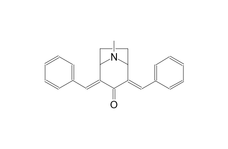 8-azabicyclo[3.2.1]octan-3-one, 8-methyl-2,4-bis(phenylmethylene)-, (2E,4E)-