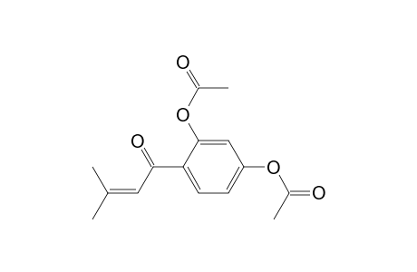 2-Buten-1-one, 1-[2,4-bis(acetyloxy)phenyl]-3-methyl-