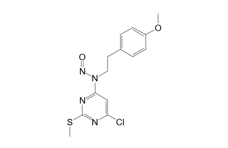 6-CHLORO-N-(4-METHOXYPHENETHYL)-2-METHYLTHIO-N-NITROSO-PYRIMIDIN-4-AMINE