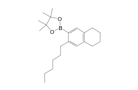 2-(3-hexyl-5,6,7,8-tetrahydronaphthalen-2-yl)-4,4,5,5-tetramethyl-1,3,2-dioxaborolane