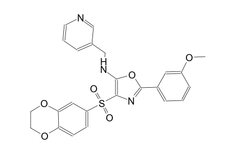 3-pyridinemethanamine, N-[4-[(2,3-dihydro-1,4-benzodioxin-6-yl)sulfonyl]-2-(3-methoxyphenyl)-5-oxazolyl]-