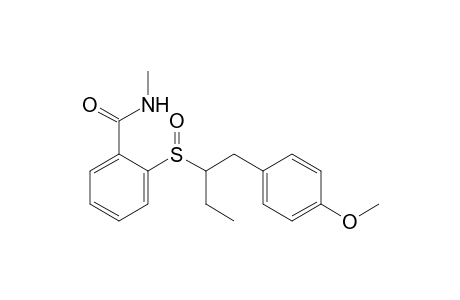 2-(1-(4-Methoxyphenyl)butan-2-ylsulfinyl)-N-methylbenzamide