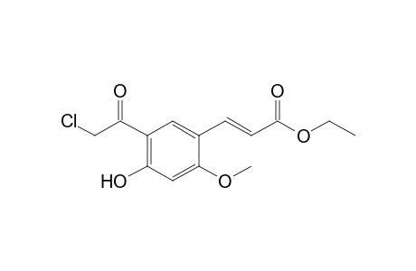 (E)-3-[5-(2-chloro-1-oxoethyl)-4-hydroxy-2-methoxyphenyl]-2-propenoic acid ethyl ester