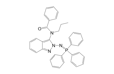 2-[(TRIPHENYLPHOSPHORANYLIDENE)-AMINO]-3-(N-PROPYL-N-BENZOYLAMINO)-2H-INDAZOLE