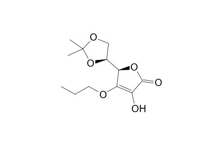 (2R)-2-[(4S)-2,2-dimethyl-1,3-dioxolan-4-yl]-4-hydroxy-3-propoxy-2H-furan-5-one