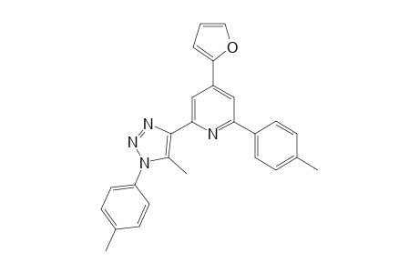4-(furan-2-yl)-2-(5-methyl-1-(p-tolyl)-1H-1,2,3-triazol-4-yl)-6-(p-tolyl)pyridine