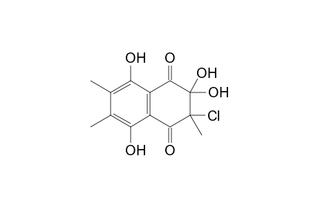 2-Chloranyl-2,6,7-trimethyl-3,3,5,8-tetrakis(oxidanyl)naphthalene-1,4-dione