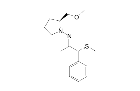 (2R,2'S)-(-)-2-Methoxymethyl-1-(2'-(methylsulfanyl)-1'-phenyl-1'-propylidenemino)pyrrolidine
