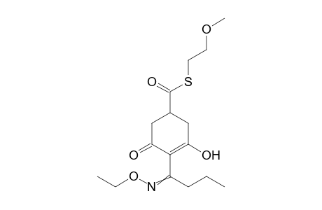 3-Cyclohexene-1-carbothioic acid, 4-[1-(ethoxyimino)butyl]-3-hydroxy-5-oxo-, S-(2-methoxyethyl) ester