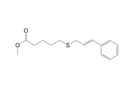 5-[[(E)-3-phenylprop-2-enyl]thio]pentanoic acid methyl ester