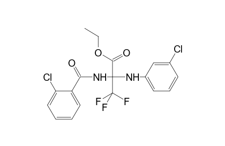 Ethyl 2-[(3-chlorophenyl)amino]-2-[(2-chlorophenyl)formamido]-3,3,3-trifluoropropanoate