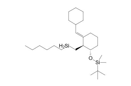 (1S*,2S*,3E)-1-[(tert-Butyldimethylsilyl)oxy]-3-(cyclohexylmethylene)-2-[(hexylsilyl)methyl]cyclohexane