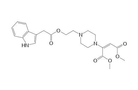 1-[2-(2-(1H-Indol-3-yl)acetoyloxy)eth-1-yl]-4-[(E)-1,2-(dimethoxycarbonyl)ethen-1-yl]piperazine