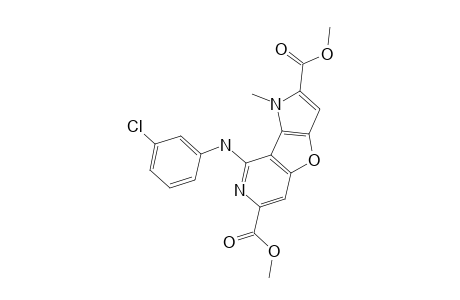 DIMETHYL-1-METHYL-8-(3-CHLOROPHENYLAMINO)-PYRROLO-[2',3':4,5]-FURO-[3,2-C]-PYRIDINE-2,6-DICARBOXYLATE