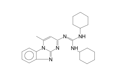 1,3-DICYCLOHEXYL-2-(4-METHYLPYRIMIDO[1,2-A]BENZIMIDAZOL-2-YL)GUANIDINE