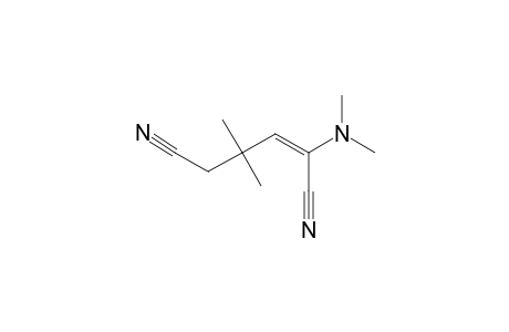 (E)-2-dimethylamino-4,4-dimethylhex-2-enedinitrile