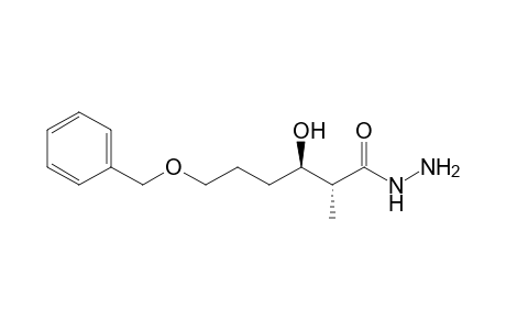 (2R,3R)-6-Benzyloxy-3-hydroxy-2-methylhexanoic acid hydrazide