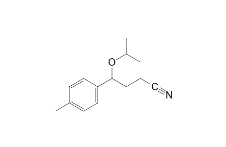 BUTYRONITRILE, 4-ISOPROPOXY-4-P-TOLYL-,