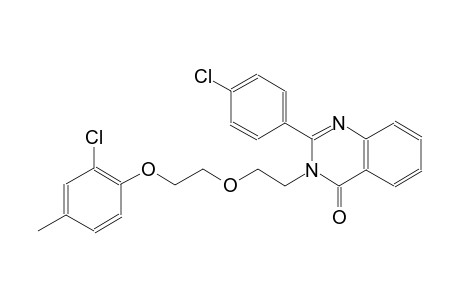 3-{2-[2-(2-chloro-4-methylphenoxy)ethoxy]ethyl}-2-(4-chlorophenyl)-4(3H)-quinazolinone