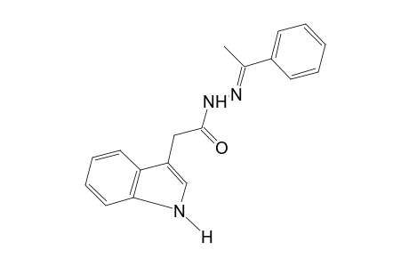 INDOLE-3-ACETIC ACID, /A-METHYL- BENZYLIDENE/HYDRAZIDE