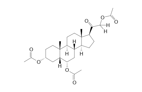 3α,6α,21-trihydroxy-5β-pregnan-20-one, triacetate