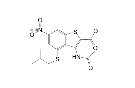 3-Acetylamino-4-isobutylsulfanyl-6-nitro-benzo[b]thiophene-2-carboxylic acid methyl ester