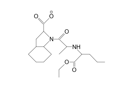 (2S)-2-([1S]-1-Carbethoxybutylamino)-1-oxo-propyl-(2S,3aS, 7aS)perhydroindole-2-carboxylic acid, anion