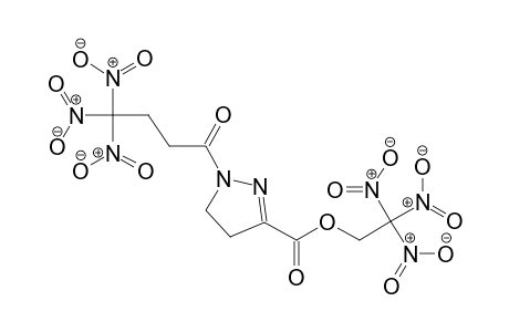 2,2,2-trinitroethyl 1-(4,4,4-trinitrobutanoyl)-4,5-dihydro-1H-pyrazole-3-carboxylate