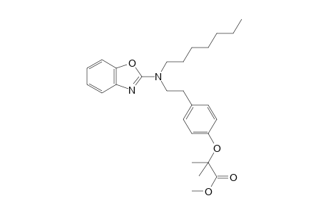 methyl 2-[4-[2-[1,3-benzoxazol-2-yl(heptyl)amino]ethyl]phenoxy]-2-methyl-propanoate