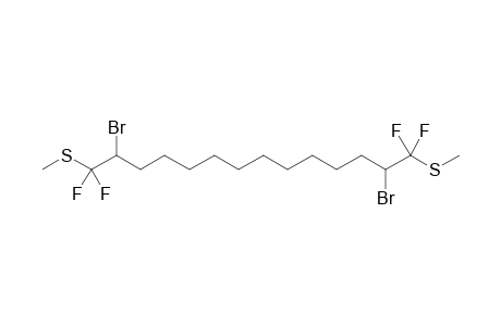 2,13-Dibromo-1,1,14,14-tetrafluoro-1,14-bis(methylthio)tetradecane
